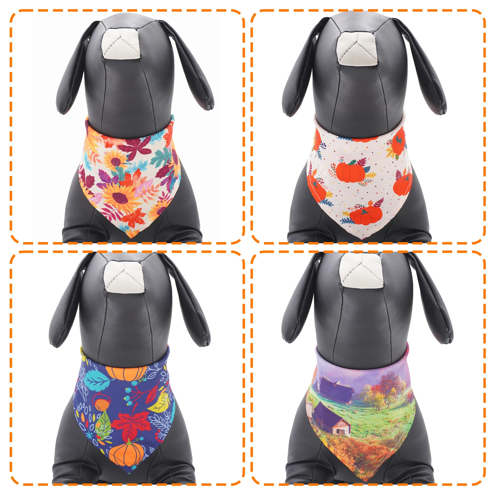 Pai Sence adjustable-length bandana easily ties to fit thick necks.