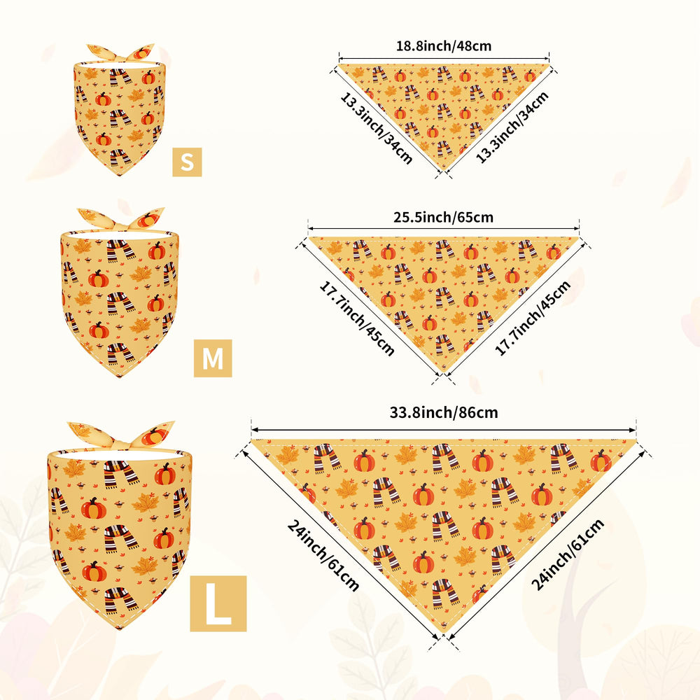 Pai Sence bulk-pack fall bandanas includes 30 pieces for easy seasonal styling.