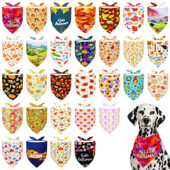 Pai Sence fall dog bandana 33x24 inch XL edge fits large dogs comfortably.