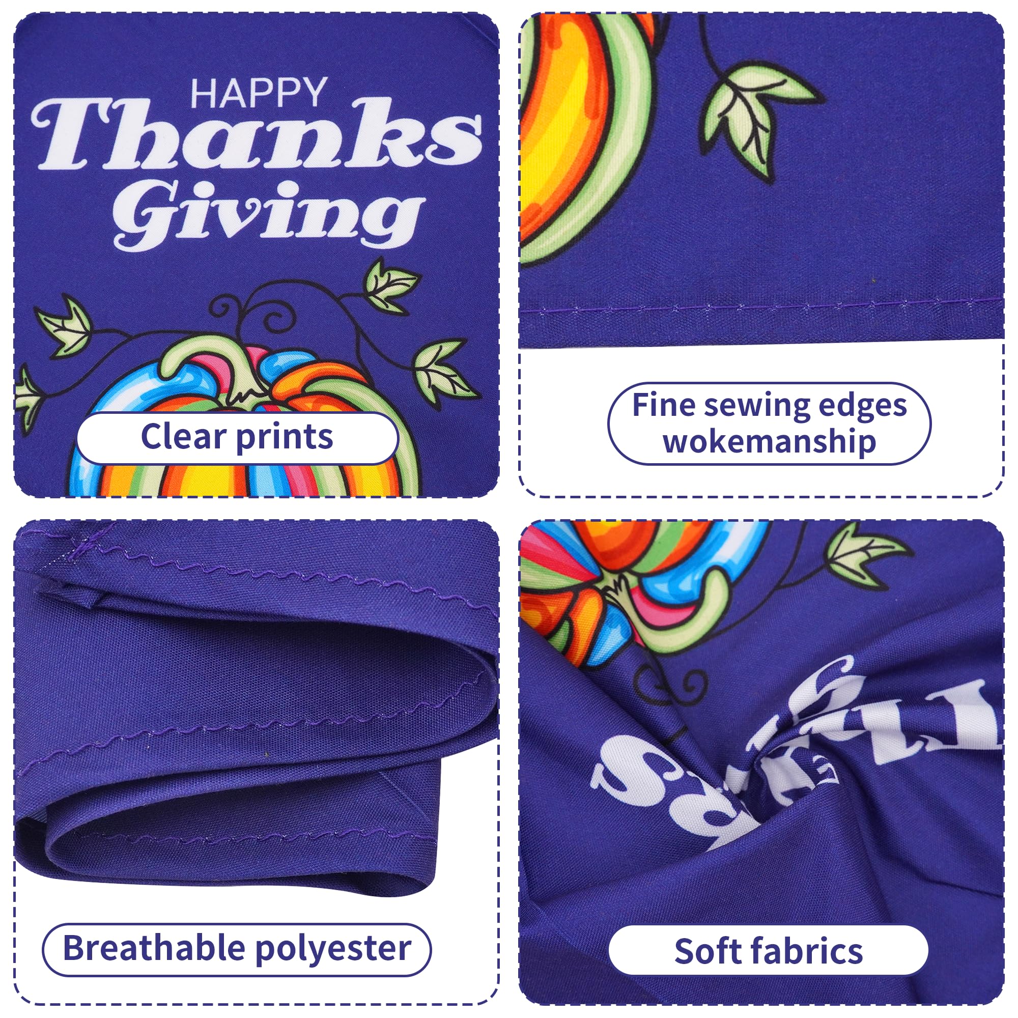 Pai Sence maple leaves bandanas provide vibrant holiday flair and easy-to-match looks