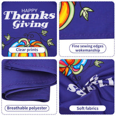 Pai Sence maple leaves bandanas provide vibrant holiday flair and easy-to-match looks