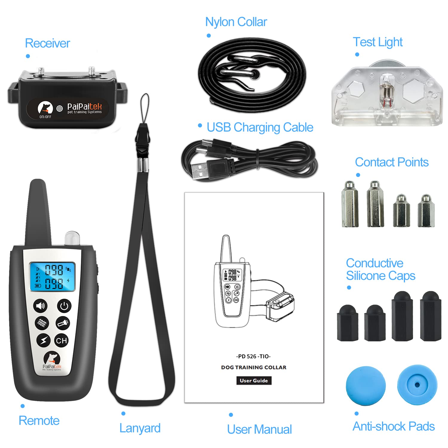 PaiPaitek ipx7-waterproof: durable waterproof collar for outdoor adventures and swimming.