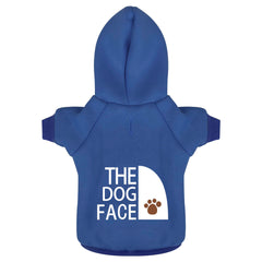 Paiaite Blue Chihuahua Hoodie shows The Dog Face print for warm, stylish small dogs.