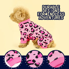 Paiaite pink leopard onesie maintains a tidy look with wrinkle resistance after washing.