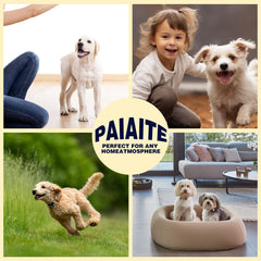 Paiaite four-legged design with elastic cuffs keeps pajamas in place during play and sleep.
