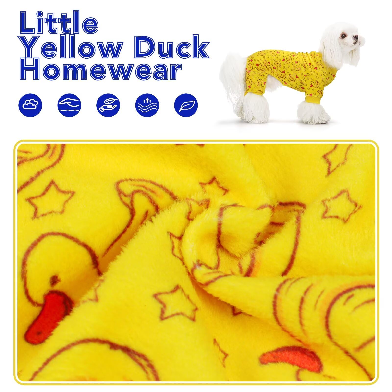 Paiaite dog pajamas onesie wrinkle-resistance ensures neat looks after washes for easy care.