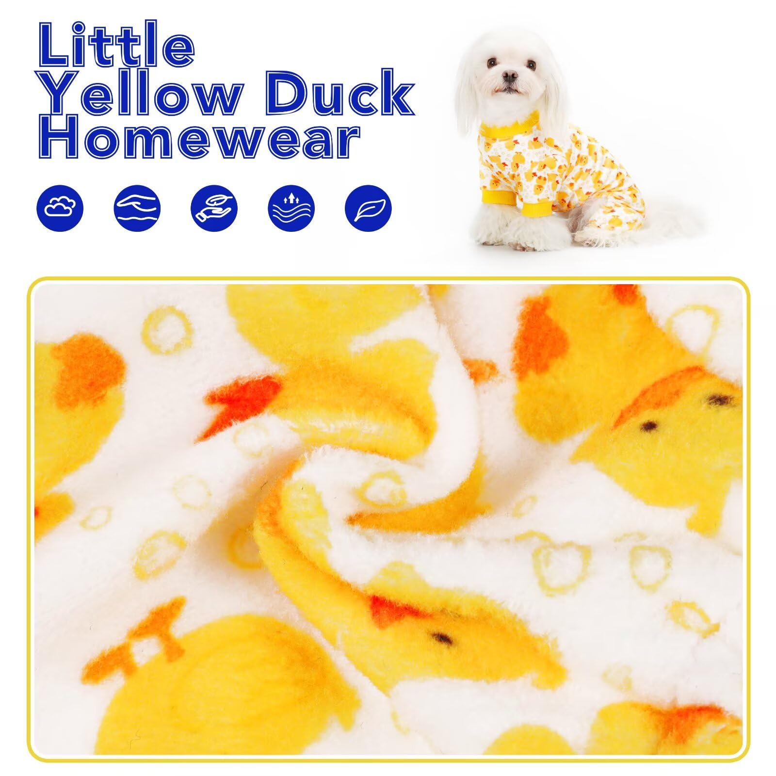 Paiaite Dog Pajamas Onesie wrinkle resistance maintains neat look after washes