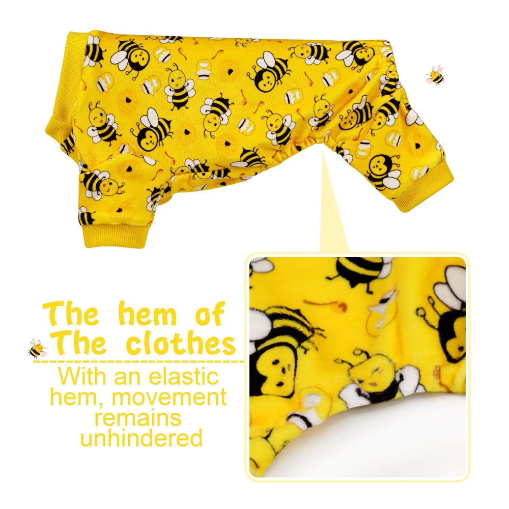 Paiaite dog pajamas onesie wrinkle-resistant fabric stays neat between washes.
