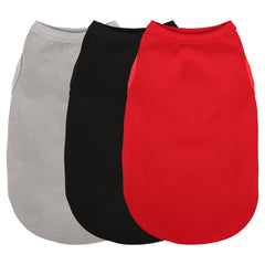 Paiaite dog shirt red sleeveless enhances comfort with breathable cotton for daily wear