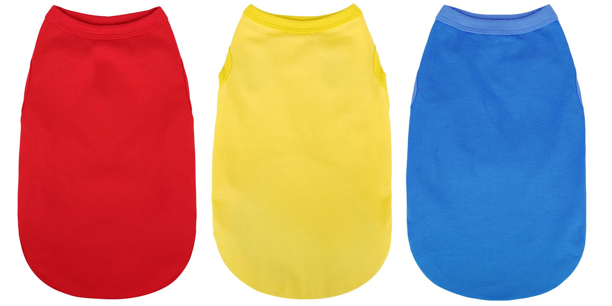 Paiaite dog shirts showing soft cotton fabric for breathable comfort.