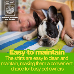 Paiaite dog striped shirt colorful-stripes adds stylish flair for outings.
