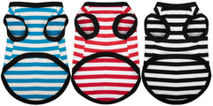 Paiaite dog-striped shirt front view in soft breathable cotton for everyday comfort.