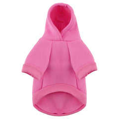 Paiaite Pink Chihuahua Dog Hoodie back view suggests complete coverage and seasonal versatility