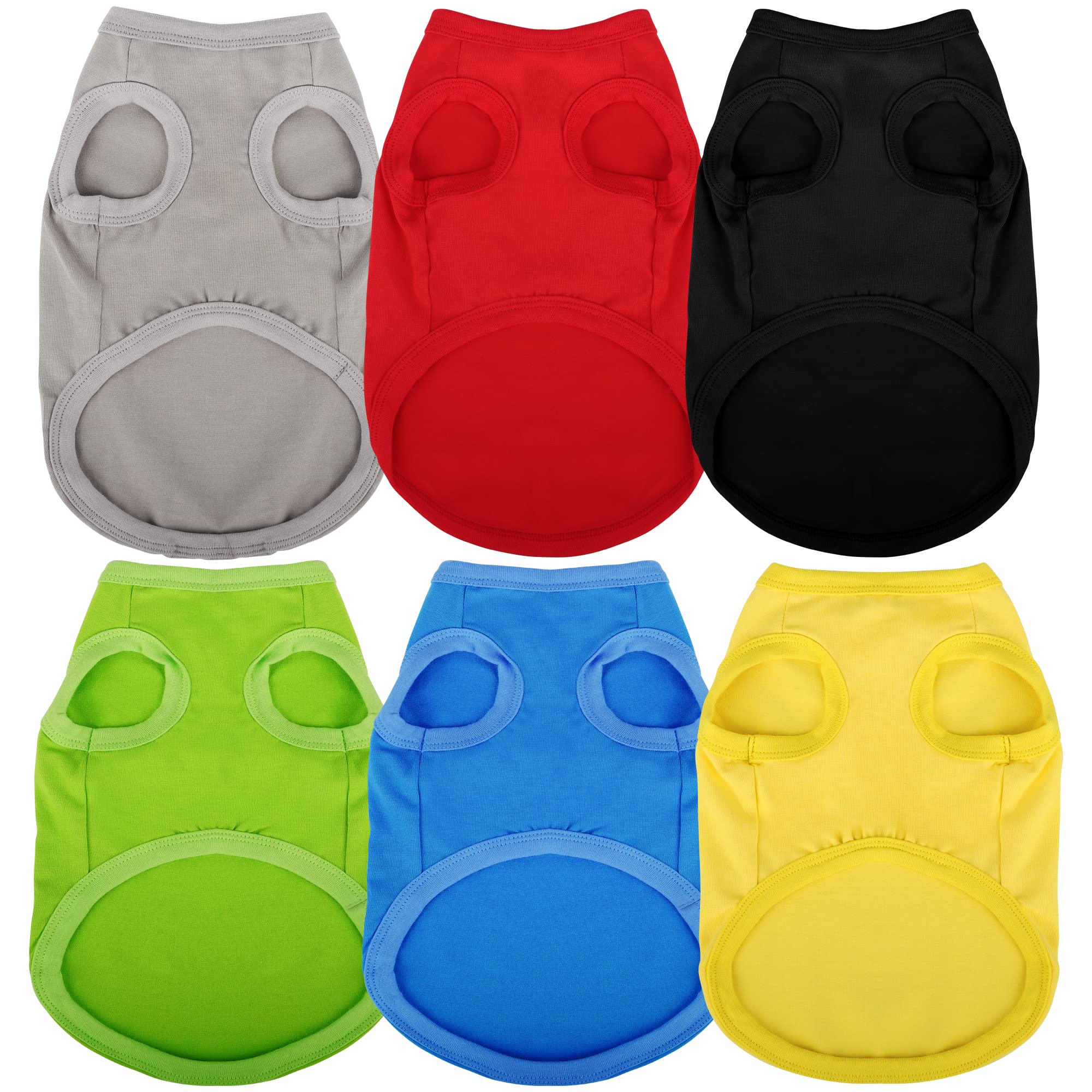 Paiaite puppy cotton sleeveless tank top comfortable for all-day play.