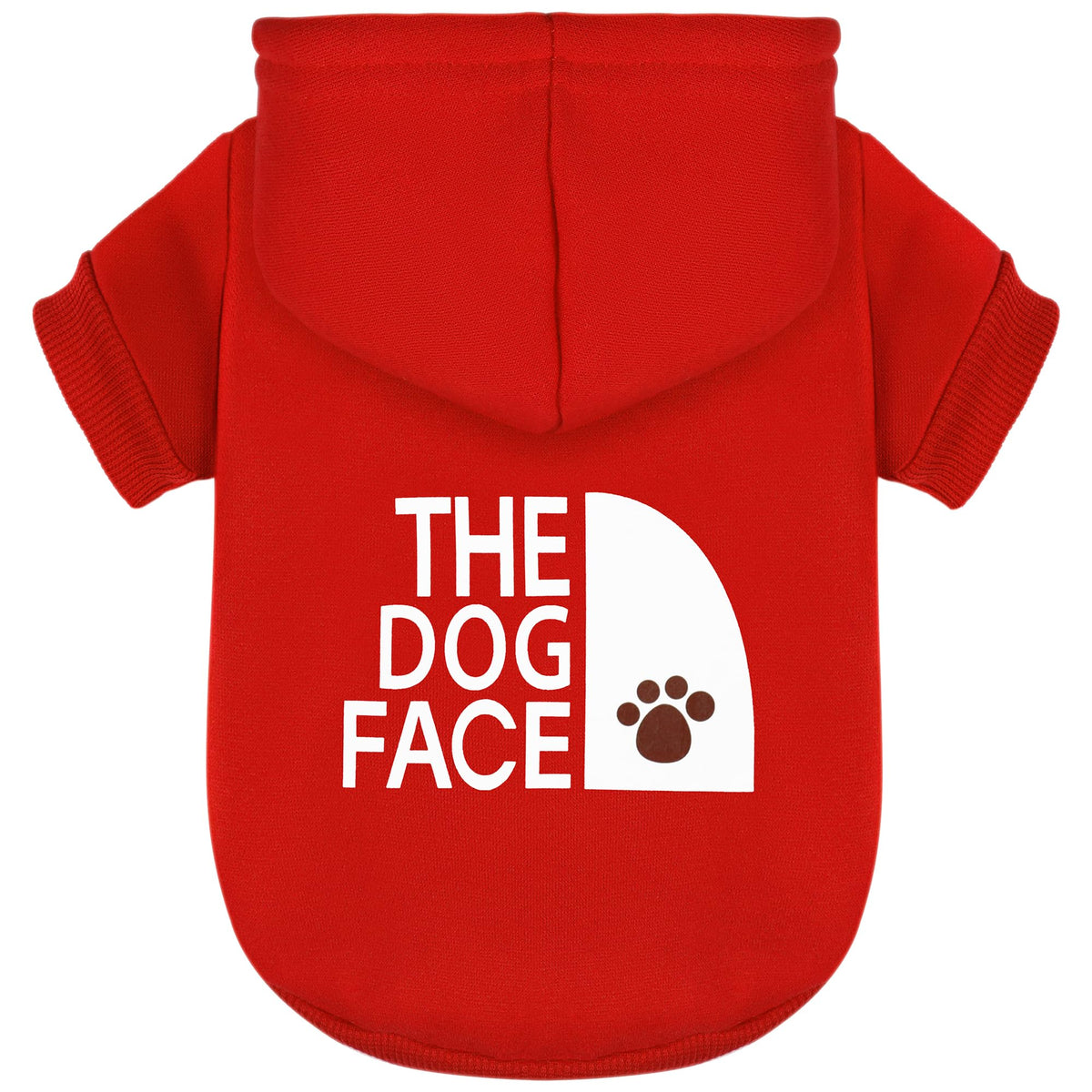 Paiaite red Chihuahua dog hoodie front view showing cozy warmth for chilly walks