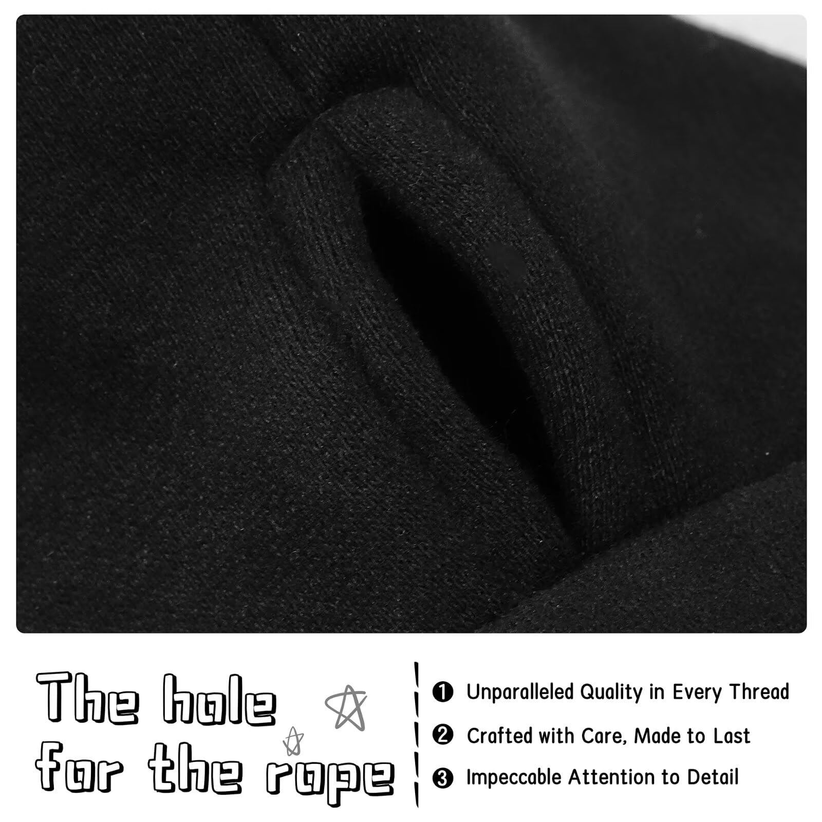 Paiaite wine red Chihuahua hoodie packaging highlights care and setup.