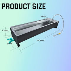 Paiaojia stainless steel waterer float valve close-up showing automatic refill control