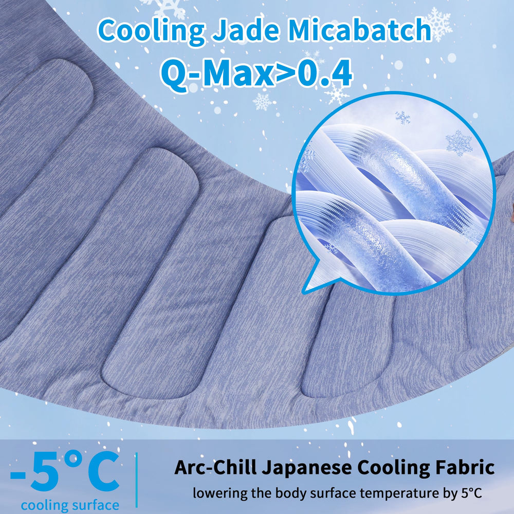 PAIGTEK cooling fabric surface shown for skin-friendly, refreshing feel on hot days.
