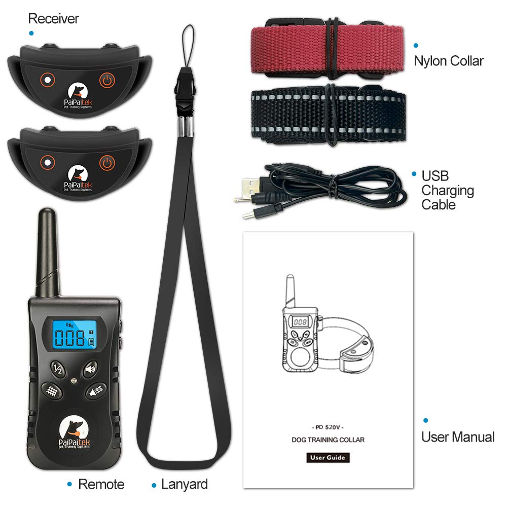 Paipaitek vibrating collar suitable for small to medium dogs