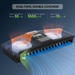 PAIZOO dual motors closeup emphasizing powerful airflow