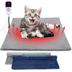 Pakimi cat heating pad outdoor front view, waterproof warmth for chilly evenings.