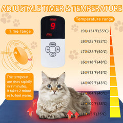 Pakimi dog heating pad anti-bite cord protects wires during play.