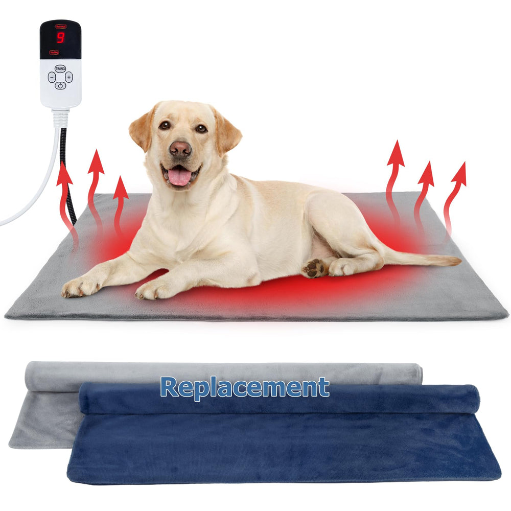 Pakimi dog heating pad outdoor bed setup provides cozy warmth for pets on chilly days.