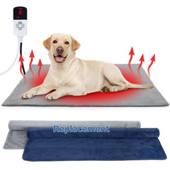 Pakimi dog heating pad outdoor bed setup provides cozy warmth for pets on chilly days.