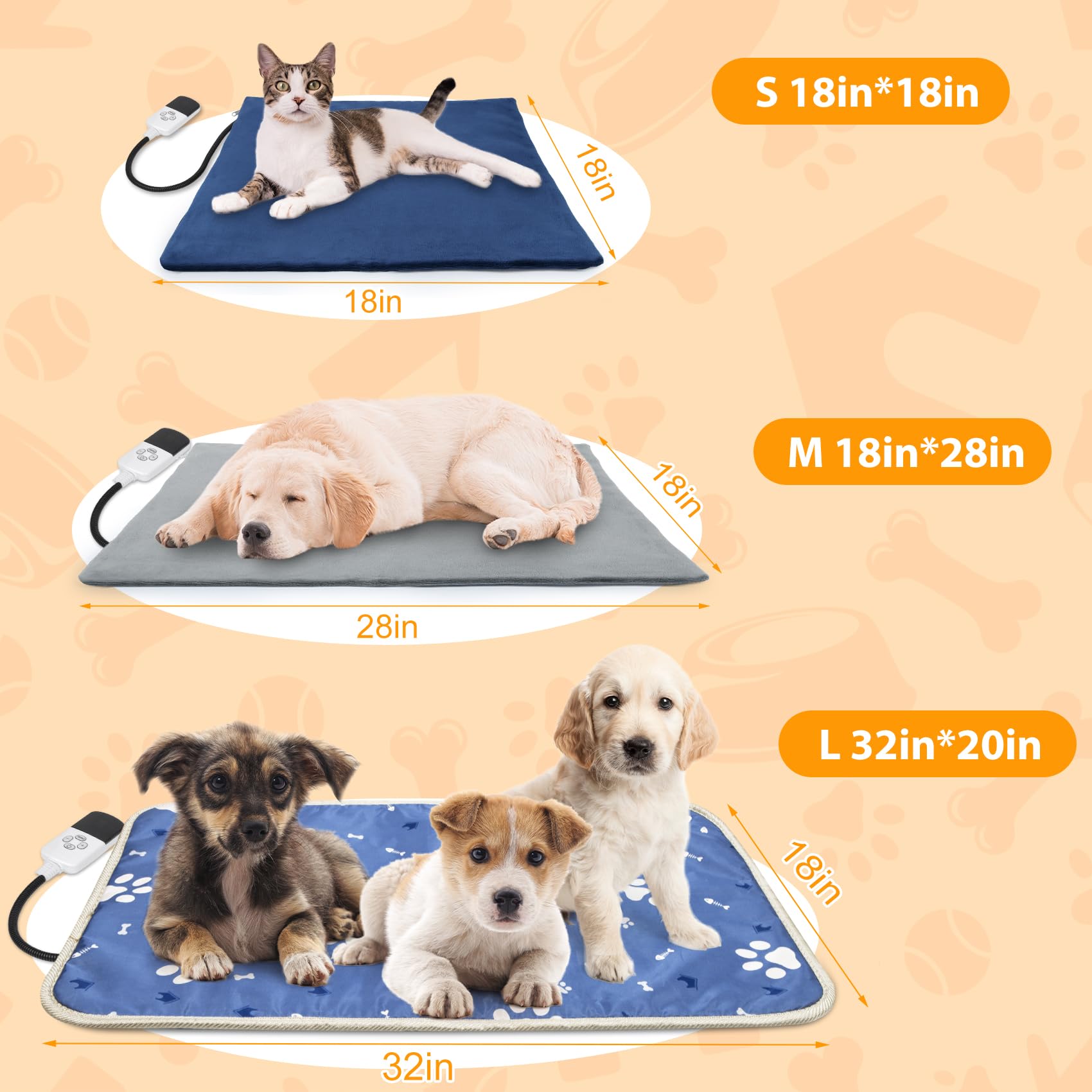Pakimi dog heating pad spiral warming wire delivers even warmth.