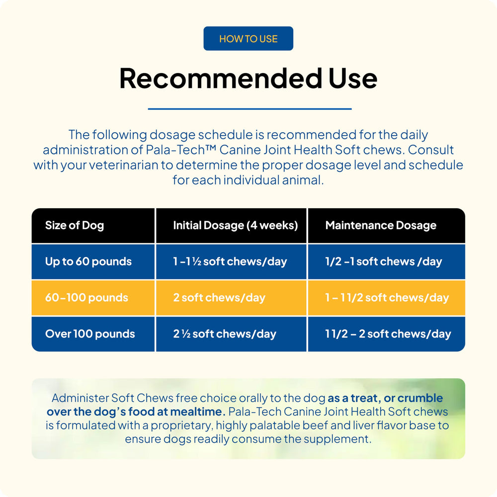 Pala Tech Canine Joint Soft Chews dog-active-walking suggests improved mobility.