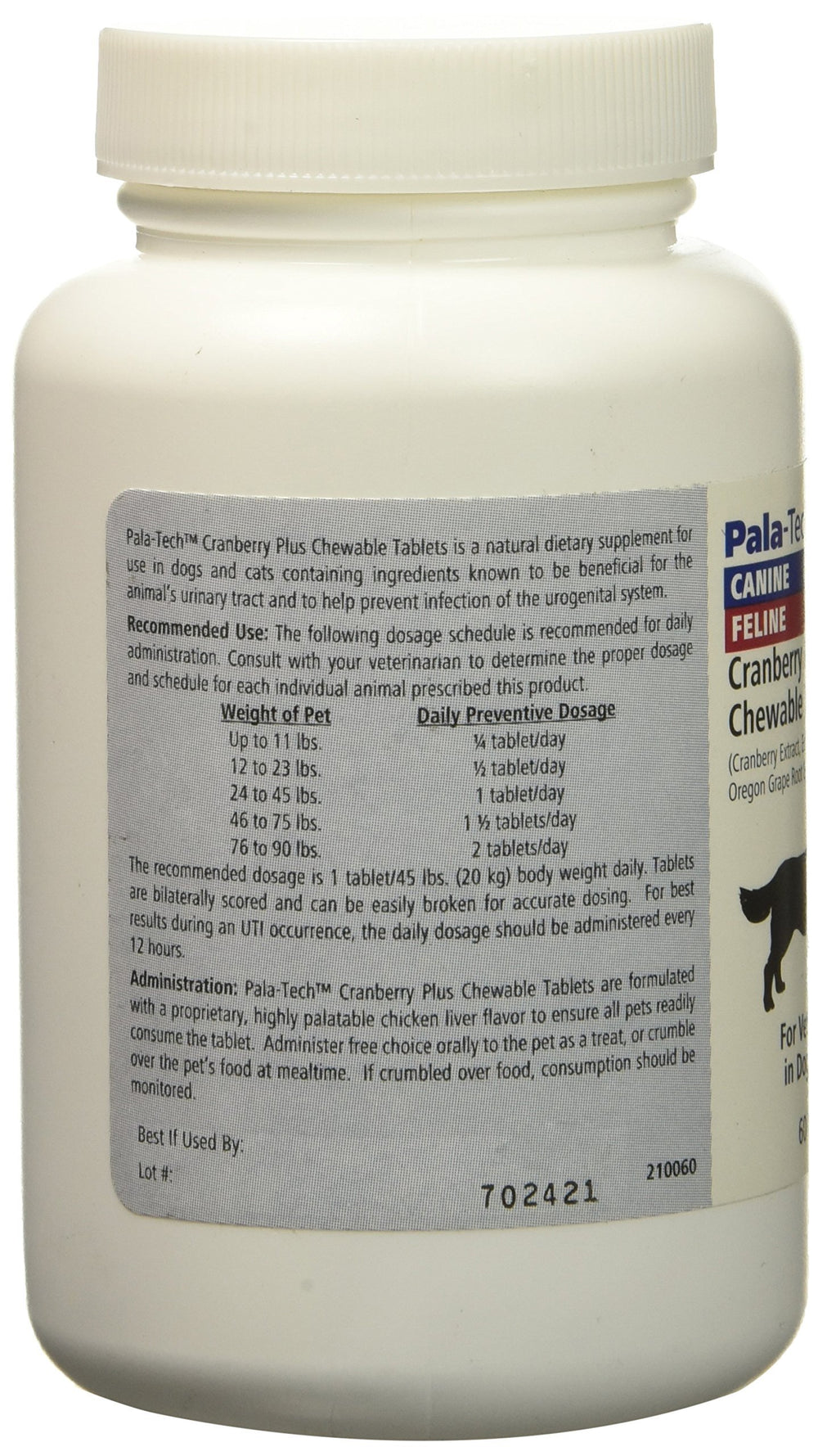 Pala Tech Cranberry Plus chews for dogs and cats support urinary tract health during daily routines