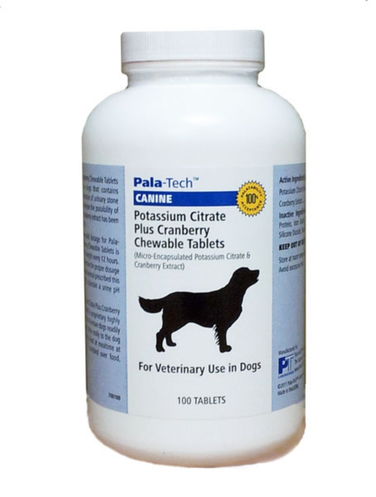 Pala Tech Dog UTI chews in beef flavor for daily urinary support.