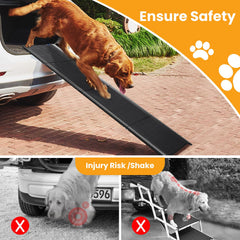 PALATALA folding dog ramp folds compactly for storage