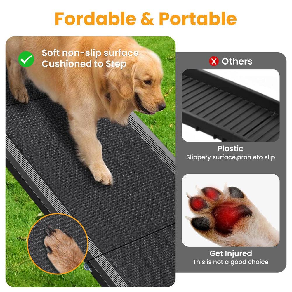 PALATALA dog ramp supports up to 250 lbs for vehicle access