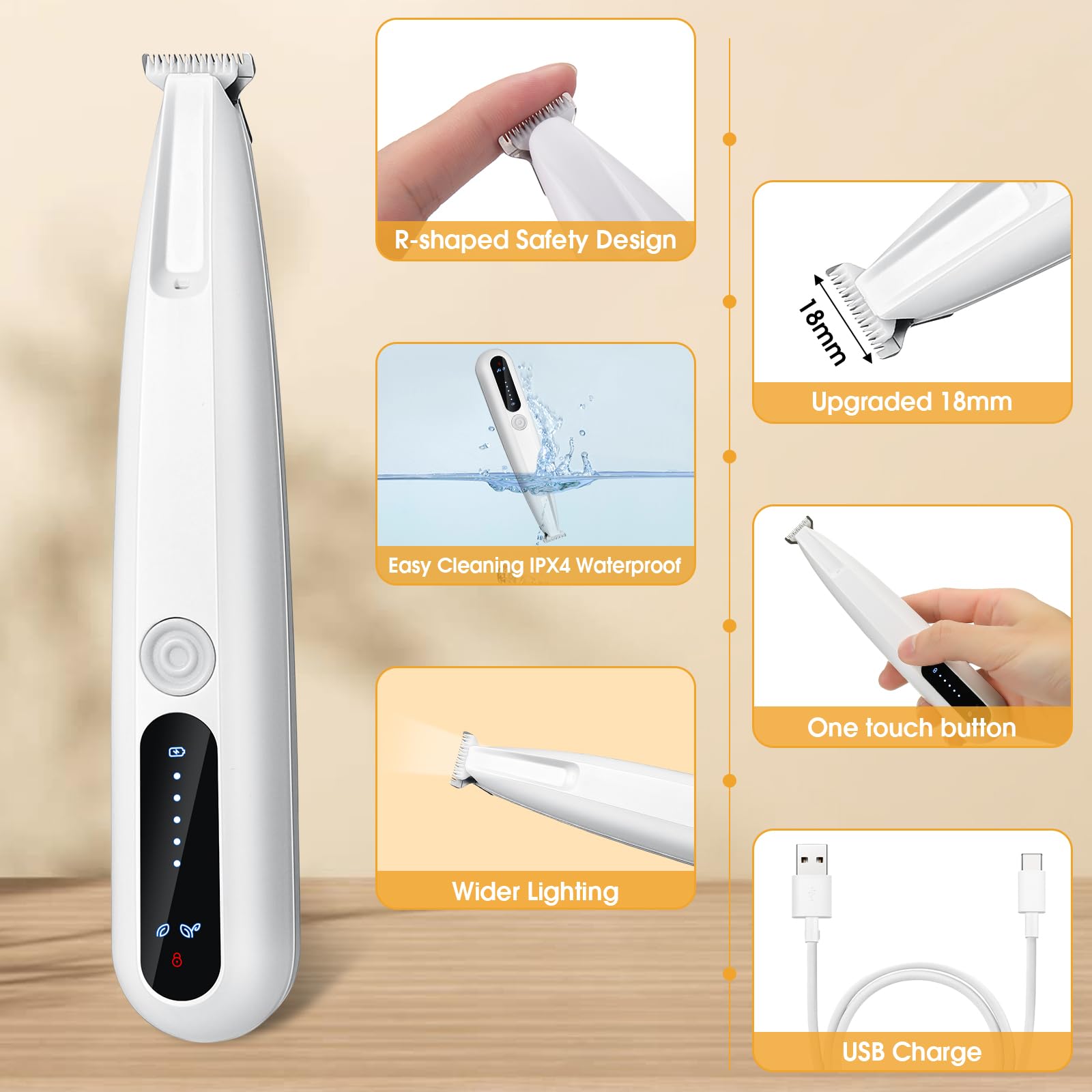 Palksky dog paw trimmer eyes and ears trimming for fine hair