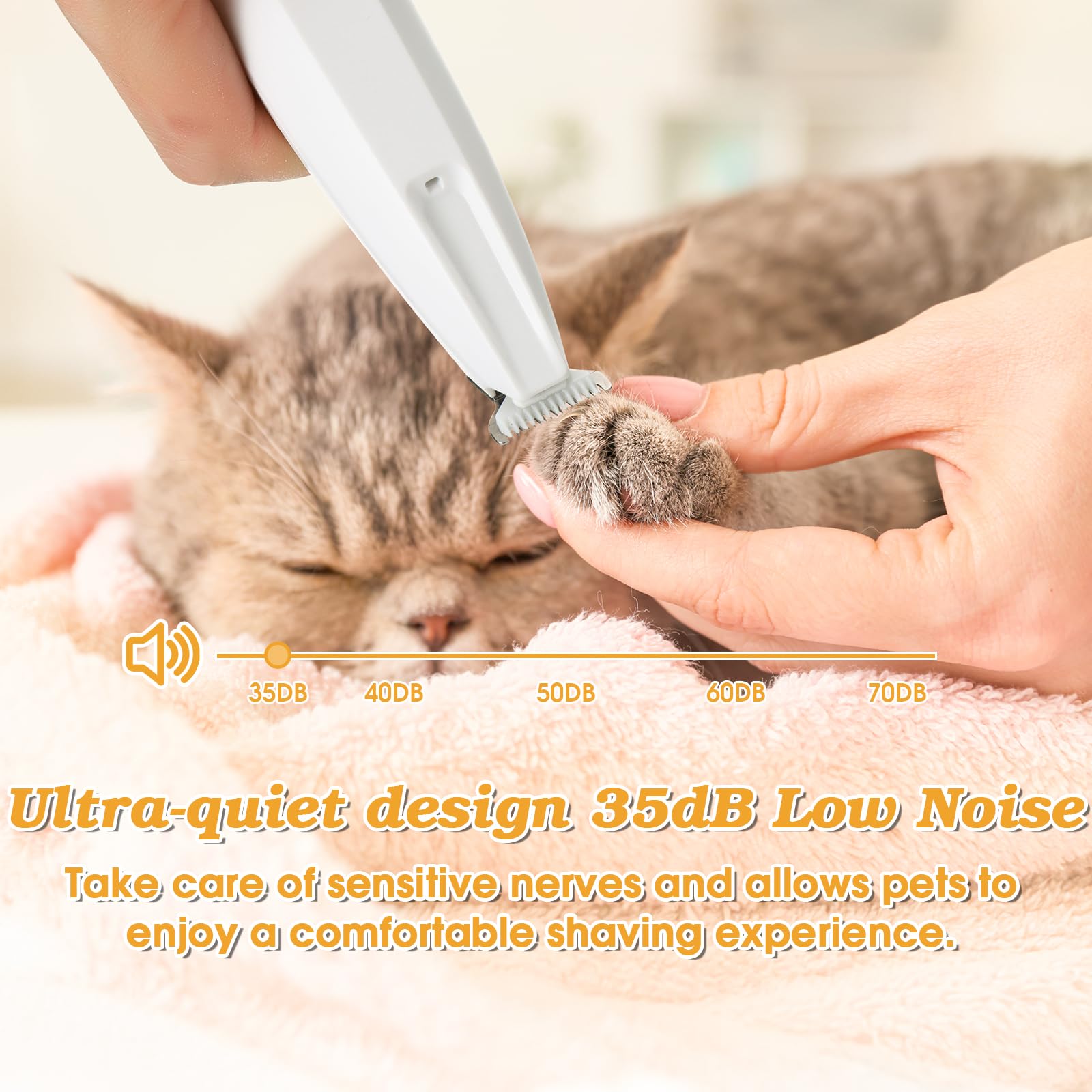 Palksky dog paw trimmer precision-cut blades tackle sensitive areas accurately