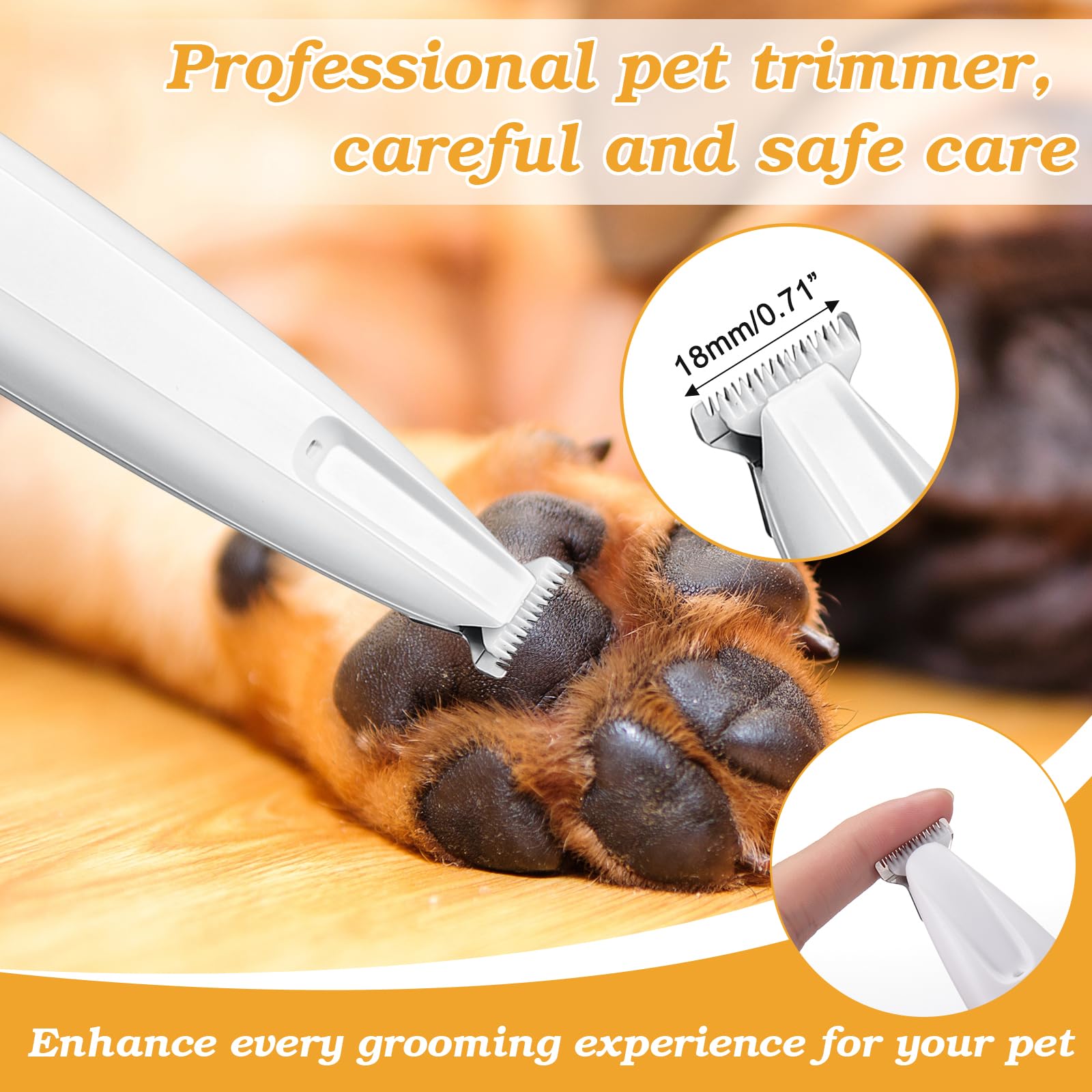 Palksky dog paw trimmer two speeds for gentle or fast trimming
