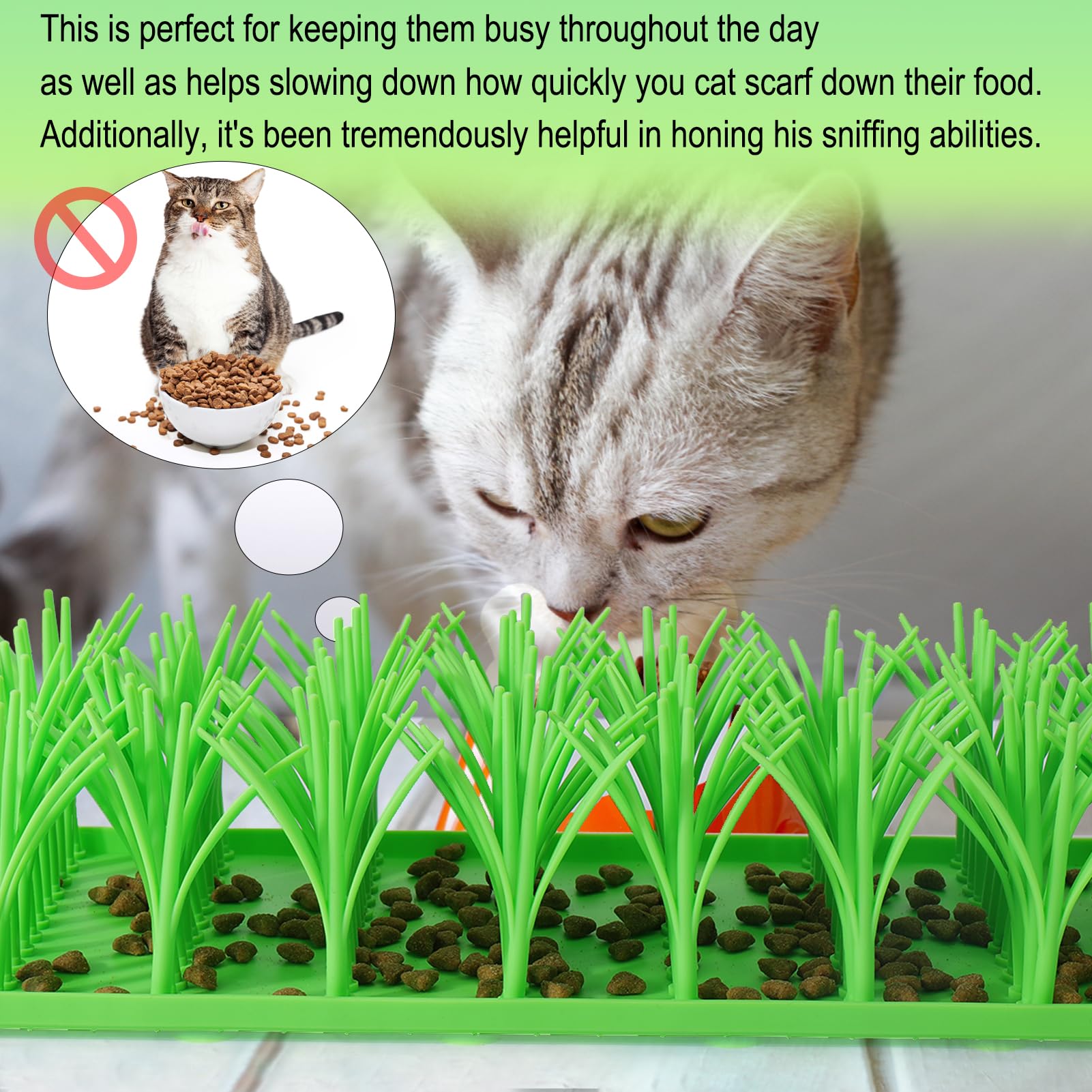 Palksky silicone grass mat suction-base – keeps mat stable during meals.