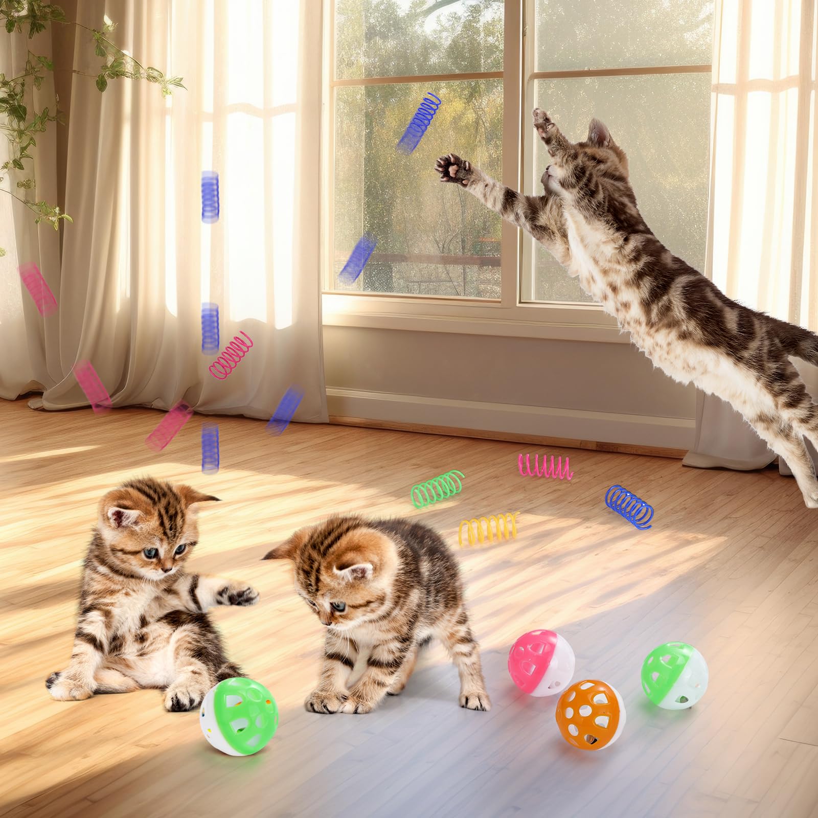 Palksky spring toys encourage bouncing fun and interactive play