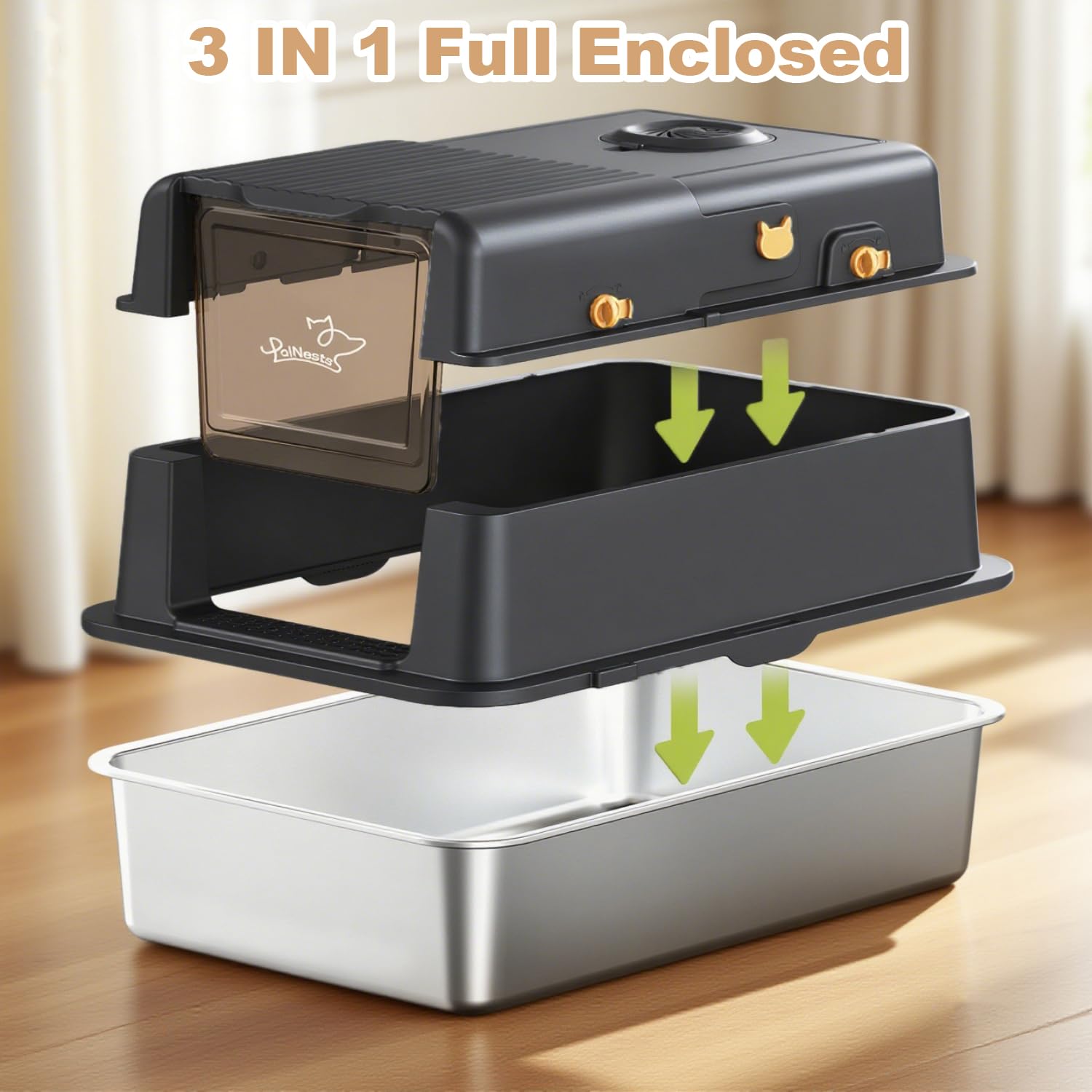 PalNests anti-leak inner design helps prevent spills and floor mess.