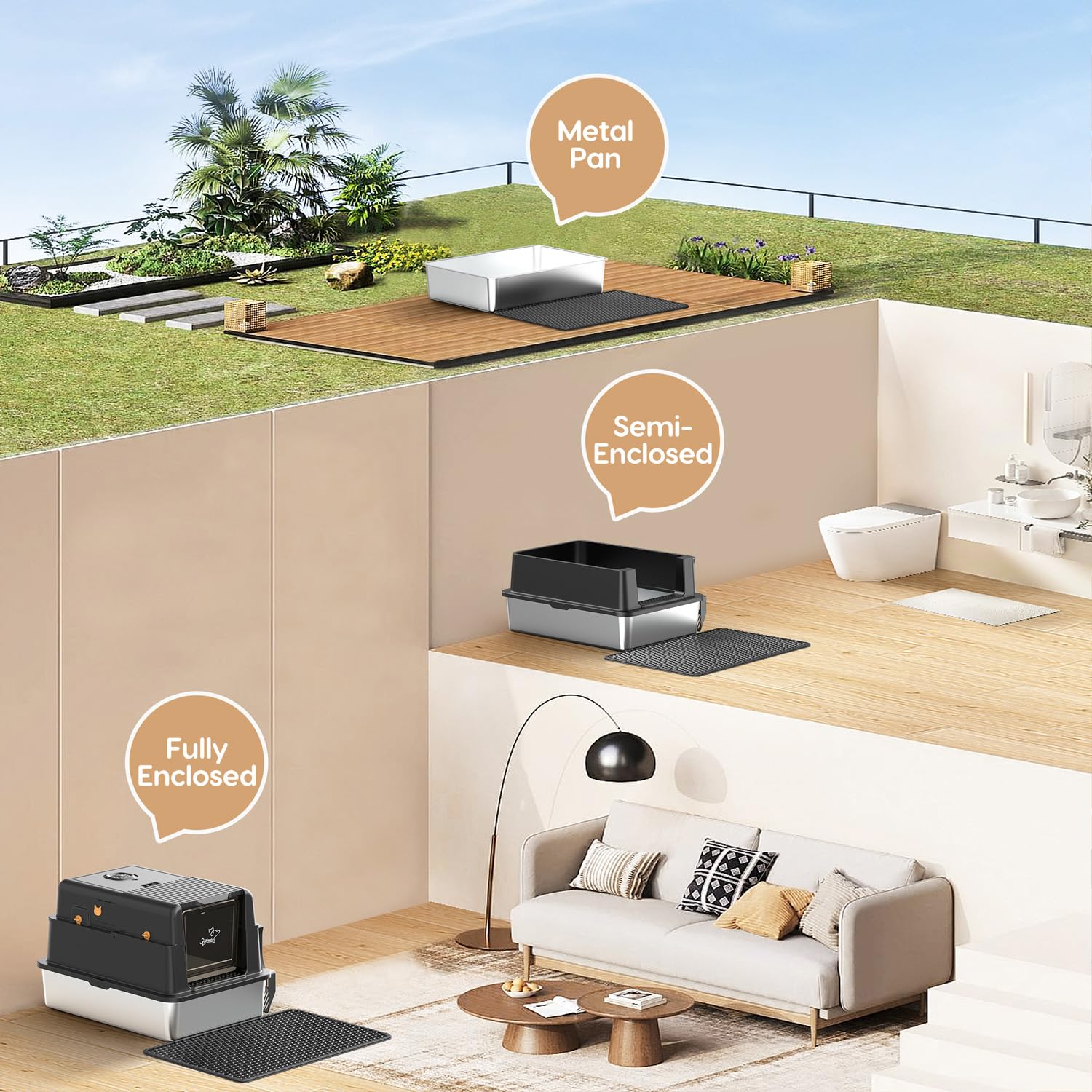 PalNests L8 Ultra-XXXL deodorizer with charcoal bags freshens nearby air