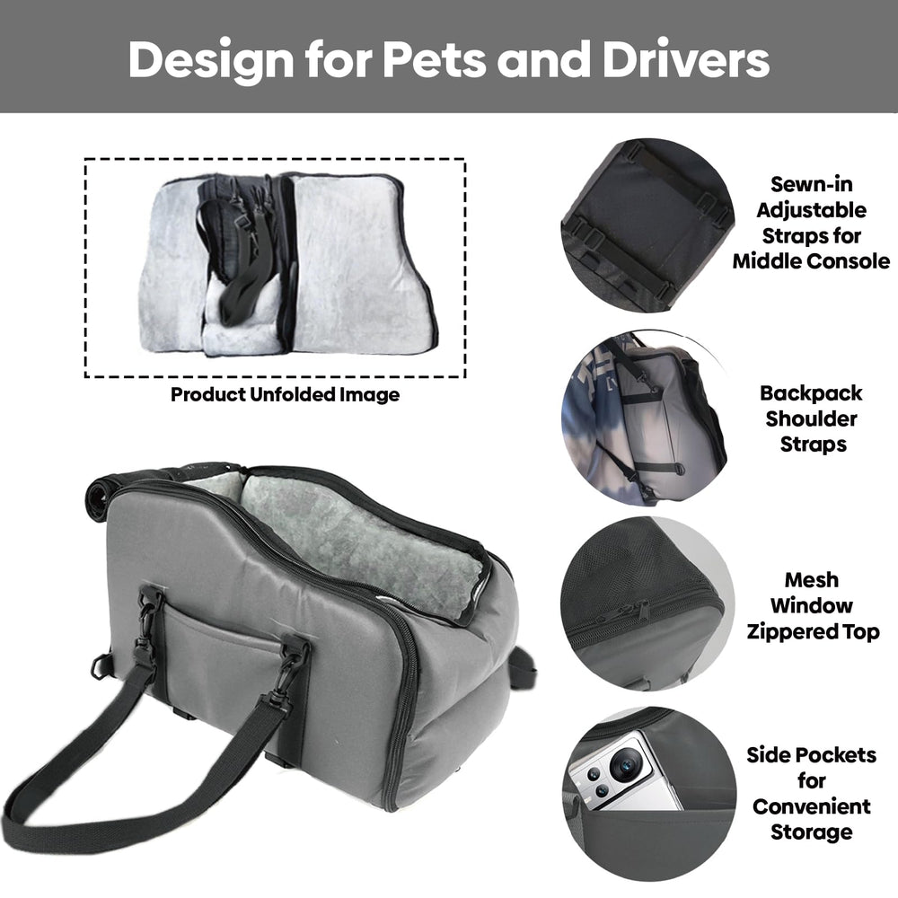 Palsway cat car seat internal steel frame adds durable support.