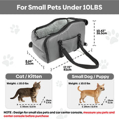 Palsway cat car seat mesh-top zippered opening for breathability and easy access.