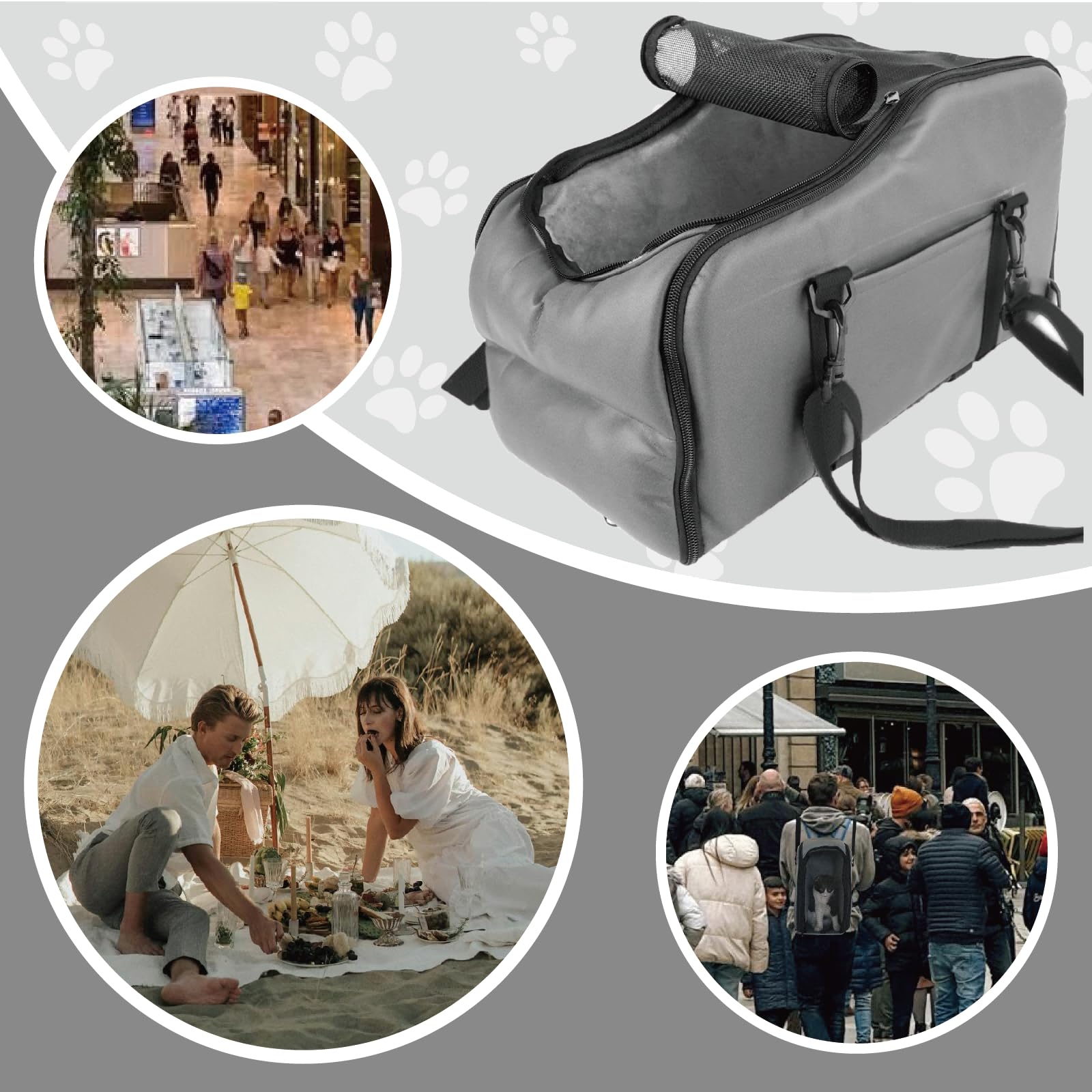 Palsway cat car seat portable design for travel with pets.