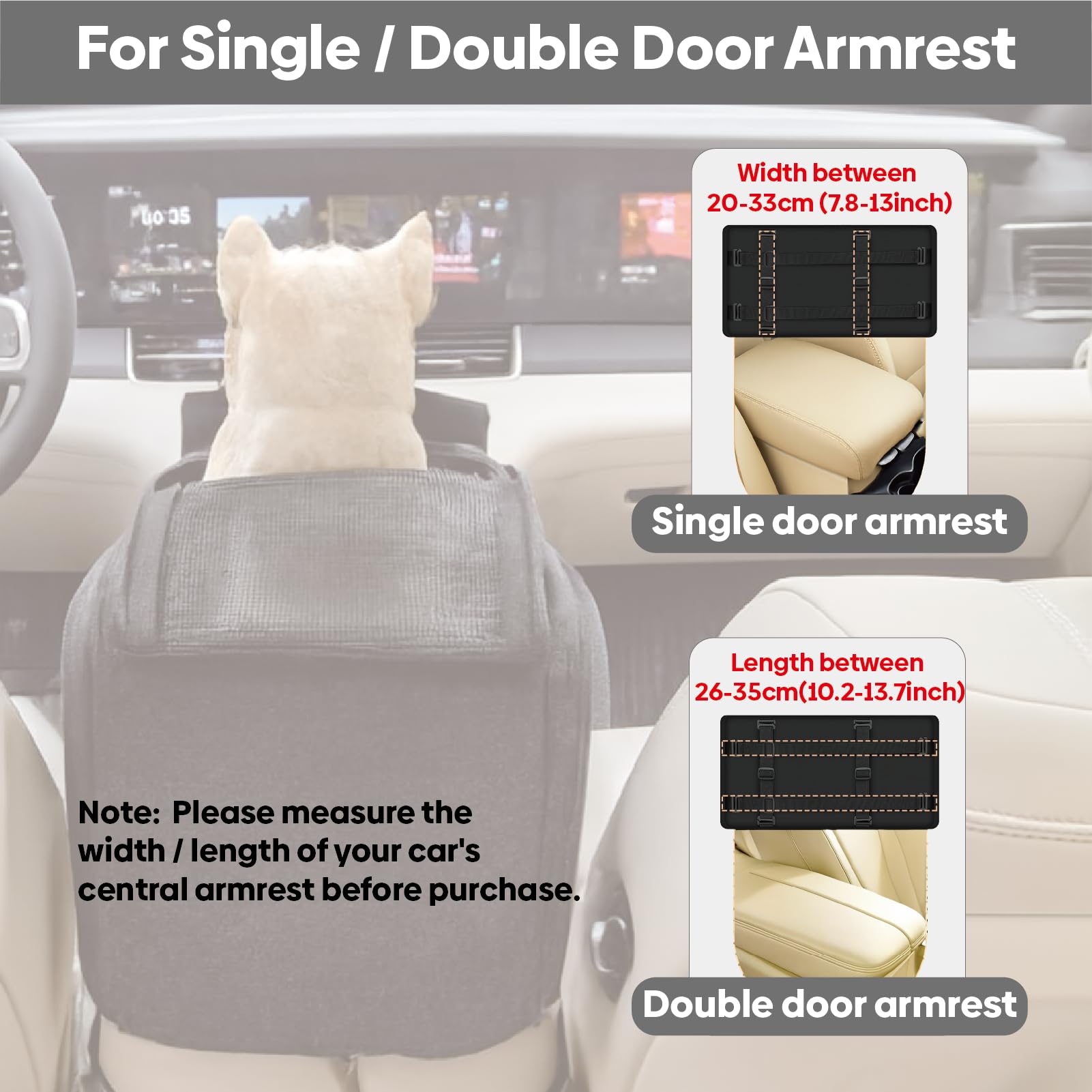 Palsway cat car seat safety tether with large hook keeps pets anchored.