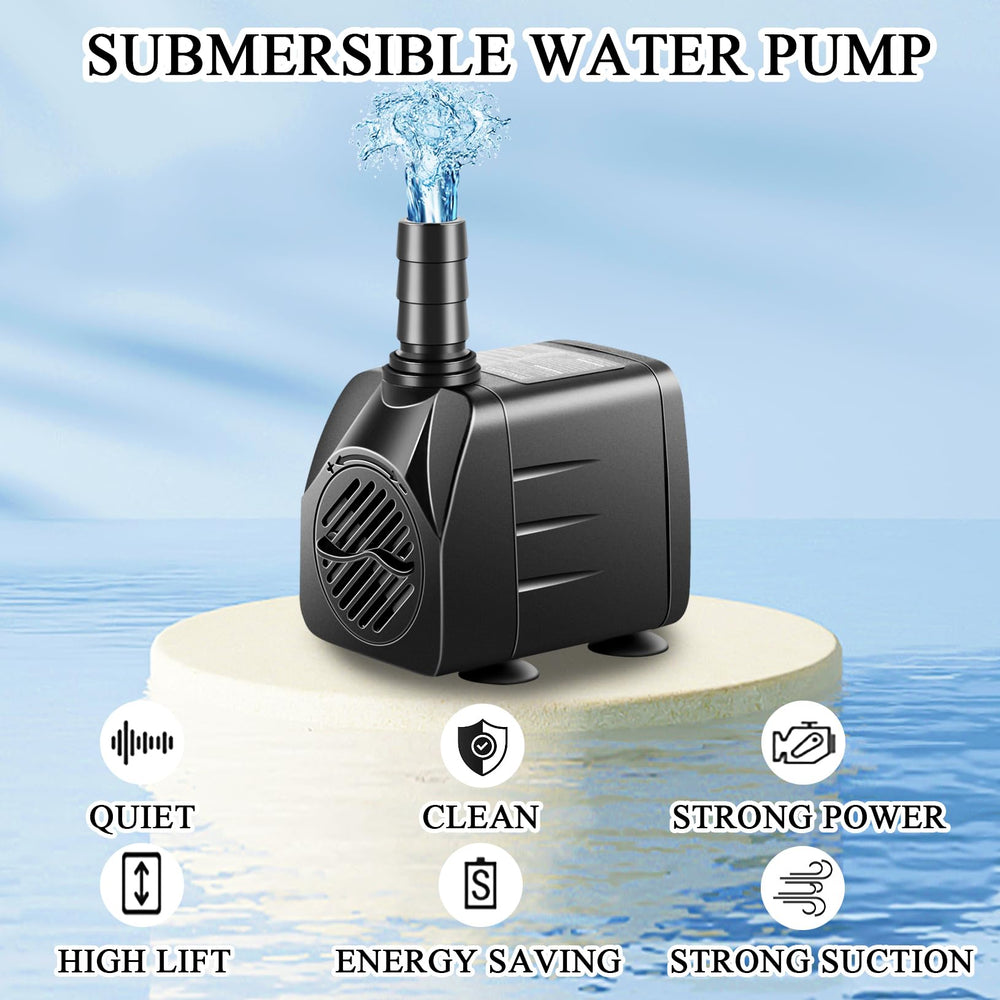 pamaner mini submersible pump hidden discreetly in small fountains and ponds