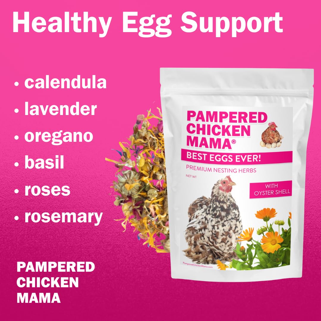 Pampered Chicken Mama nest box supplies keep nest boxes fresh and inviting