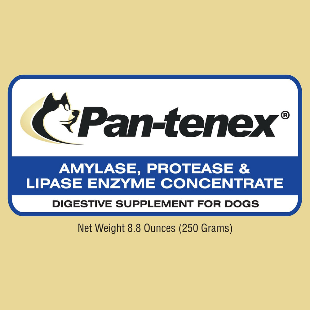 Pan-tenex dogs powder texture closeup highlights dust-free, low-odor formulation for easy handling.
