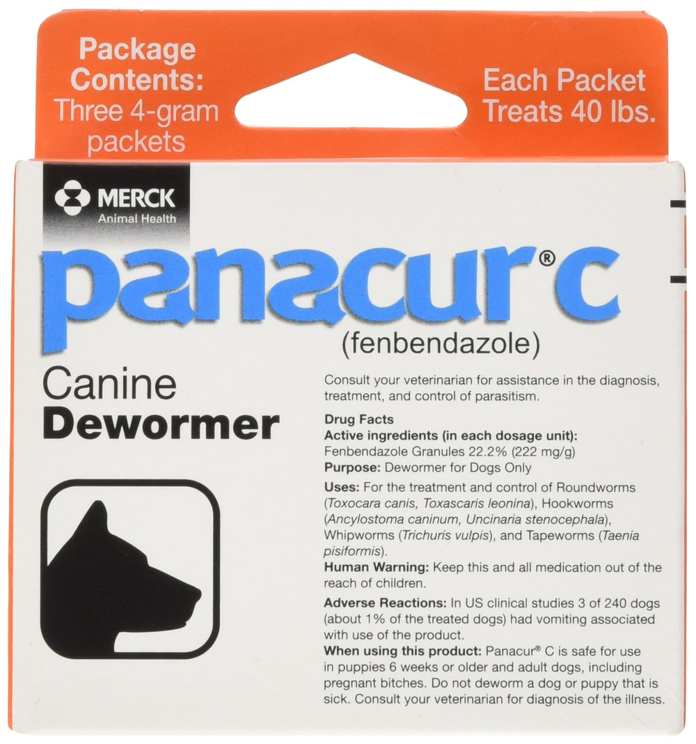 Panacur C para perros: dosis diaria contra parásitos intestinales.