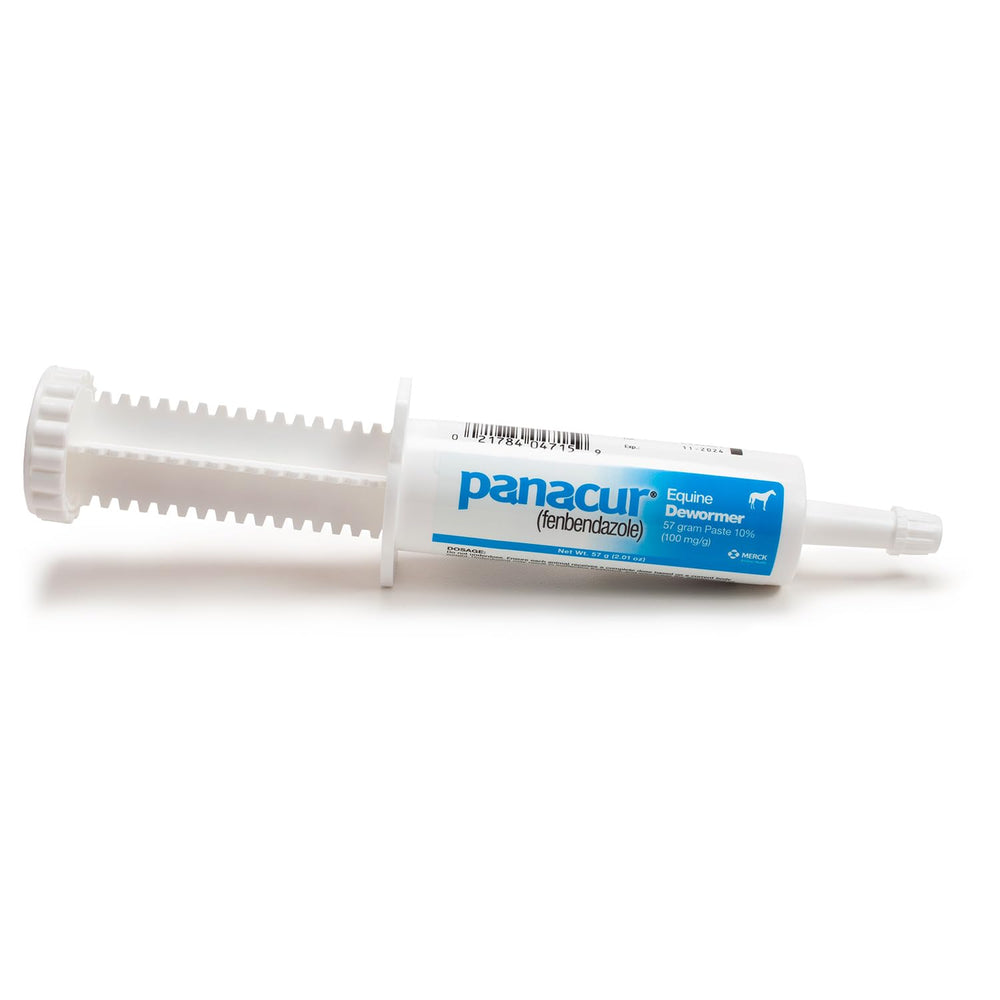 Label view emphasizes 57 gram Panacur Powerpac packaging.
